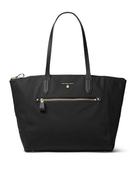 michael kors large harper tote purse bag|Michael Kors black nylon tote.